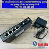 Bộ chuyển đổi quang điện 4x10/100/1000M sang quang, 1 sợi quang đầu A+1 sợi quang đầu B, P/N: FTK-CMC-4GE-2SC