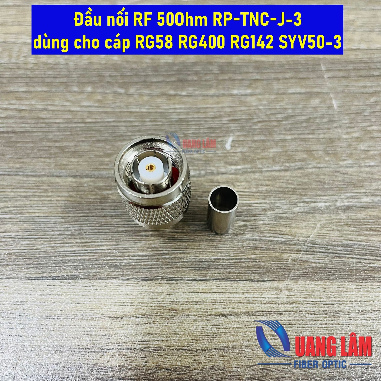 Jack TNC RP-TNC cao tần dùng cho cáp RG58 RG400 RG142 SYV50-3 (01 Cái)
