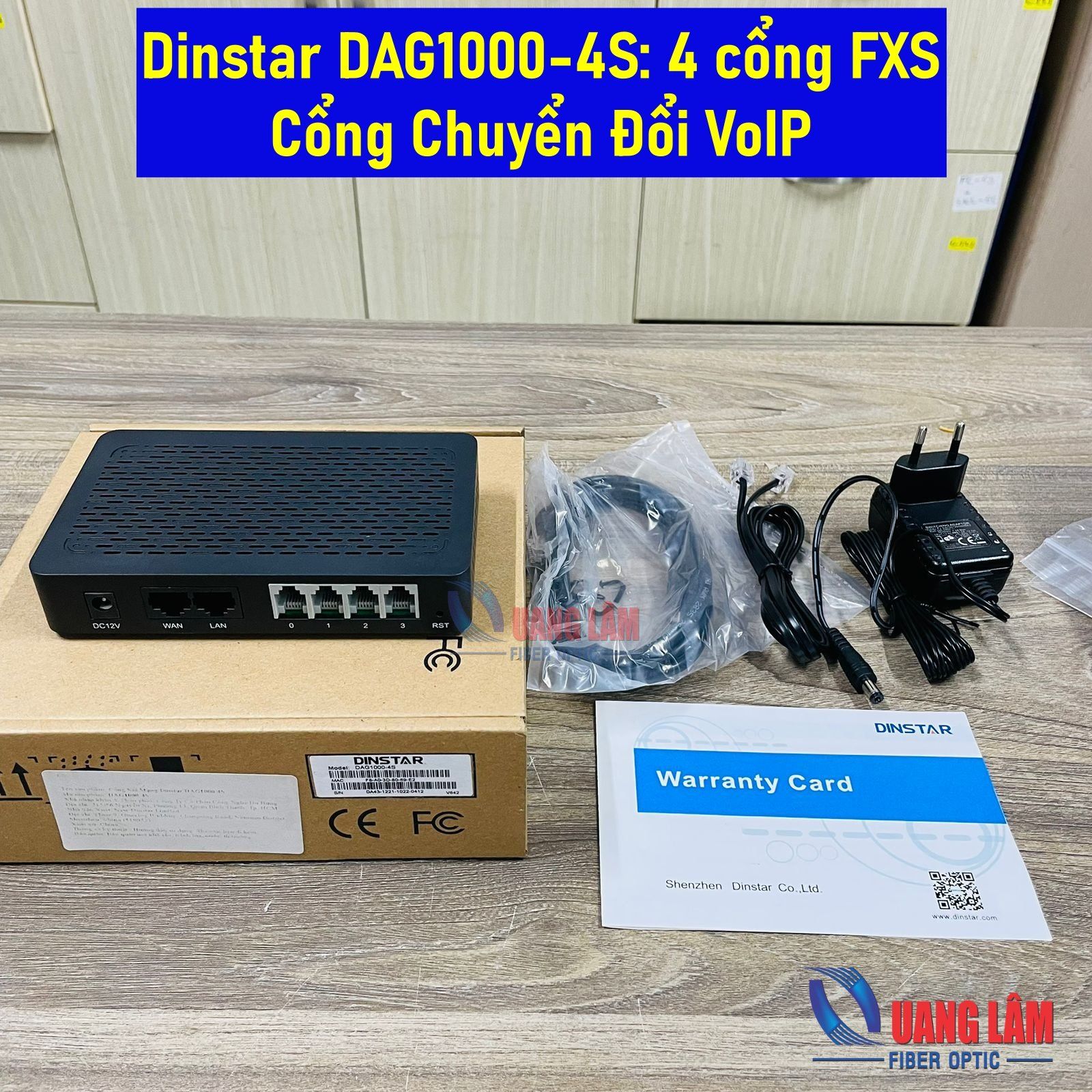 DAG1000-4S - 4FXS Analog VoIP Gateway Dinstar