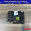 Nhãn in ống co nhiệt HS2-241 - 17.7mmx1.5M - Chữ đen nền trắng dùng cho dây lõi Ø5.5mm đến Ø 10.6mm Cho máy in nhãn Brother