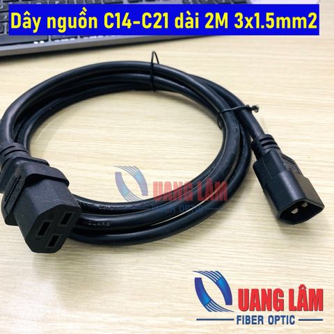 Dây nguồn C14-C21 dài 2M 3x1.5mm2