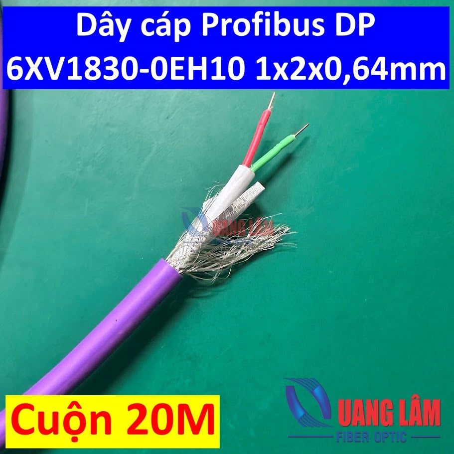 20M Dây cáp Profibus DP (Tương thích với cáp Profibus 6XV1830-0EH10)
