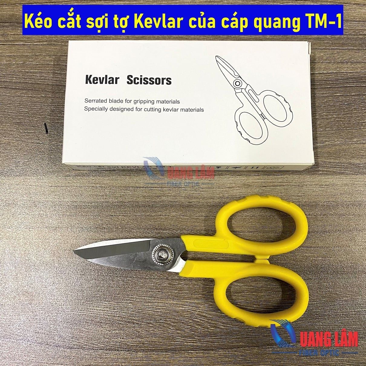 Kéo cắt sợi tơ vàng Aramid Yarn Kevlar của cáp quang TM-1