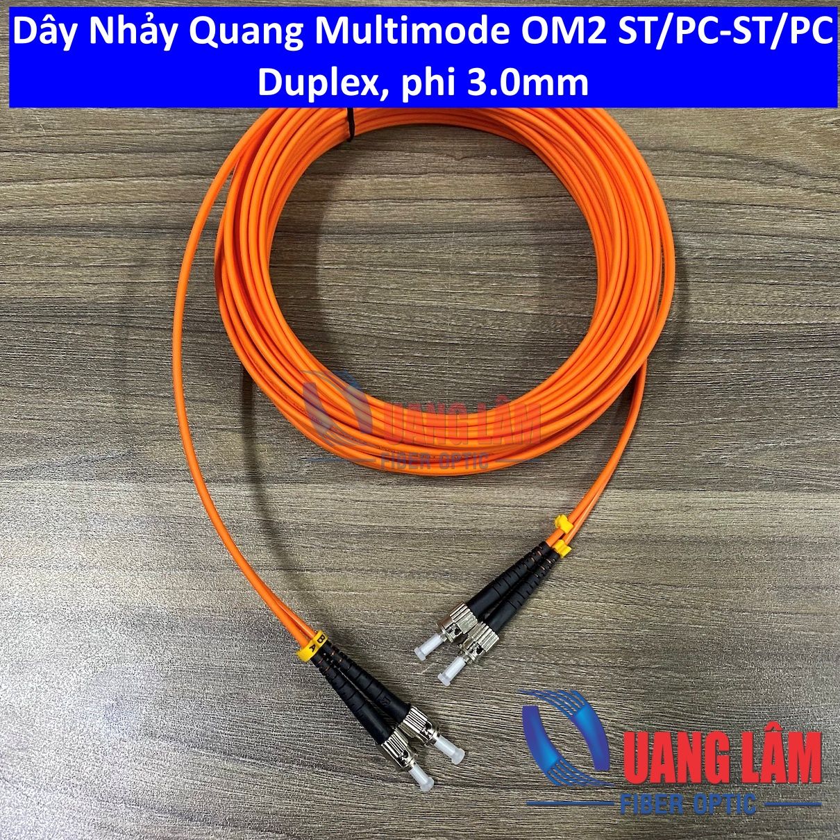 Dây Nhảy Quang Multimode OM2 ST/PC-ST/PC Duplex - Chiều dài theo yêu cầu