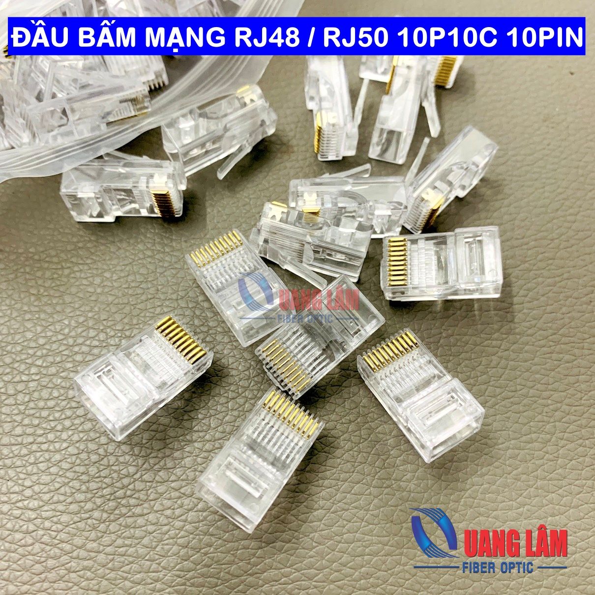 ĐẦU BẤM MẠNG RJ48 / RJ50 10P10C 10PIN
