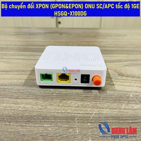 Bộ chuyển đổi quang XPON (GPON&EPON) ONU SC/APC tốc độ 1GE, HSGQ-X100DG