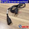 Dây nguồn US-C13 dài 1.8M 3x0.75mm2 3 chấu dẹt sang 3 lỗ C13