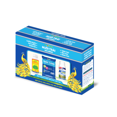  HỘP COMBO BỘ BA NUÔI TRÁI SẦU RIÊNG  F95 500ml - TOBA CABO 1kg - AMINO 500ml - TNPLBB02 