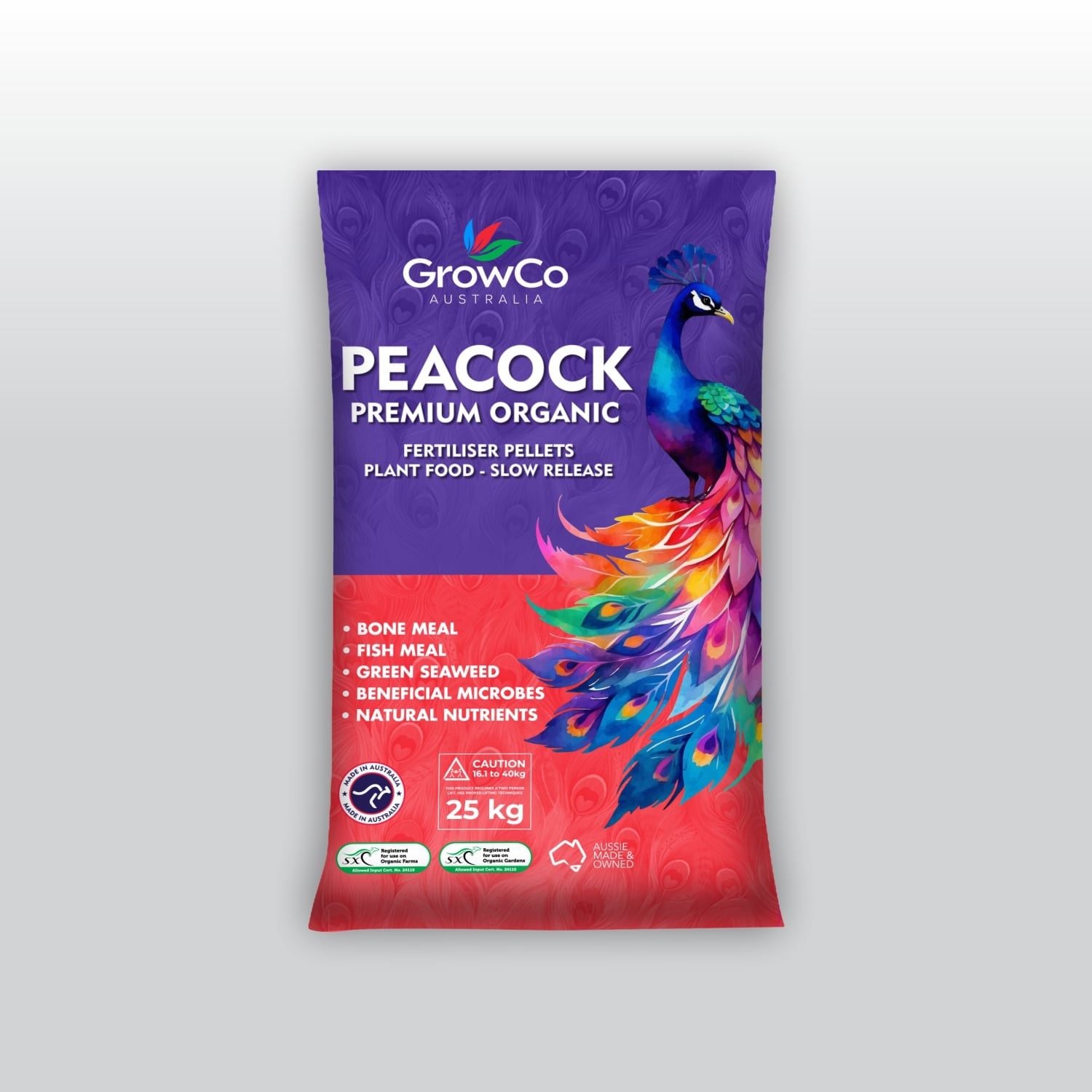 PHÂN BÓN HỮU CƠ PEACOCK 25 KG _ PHC-BKPC3