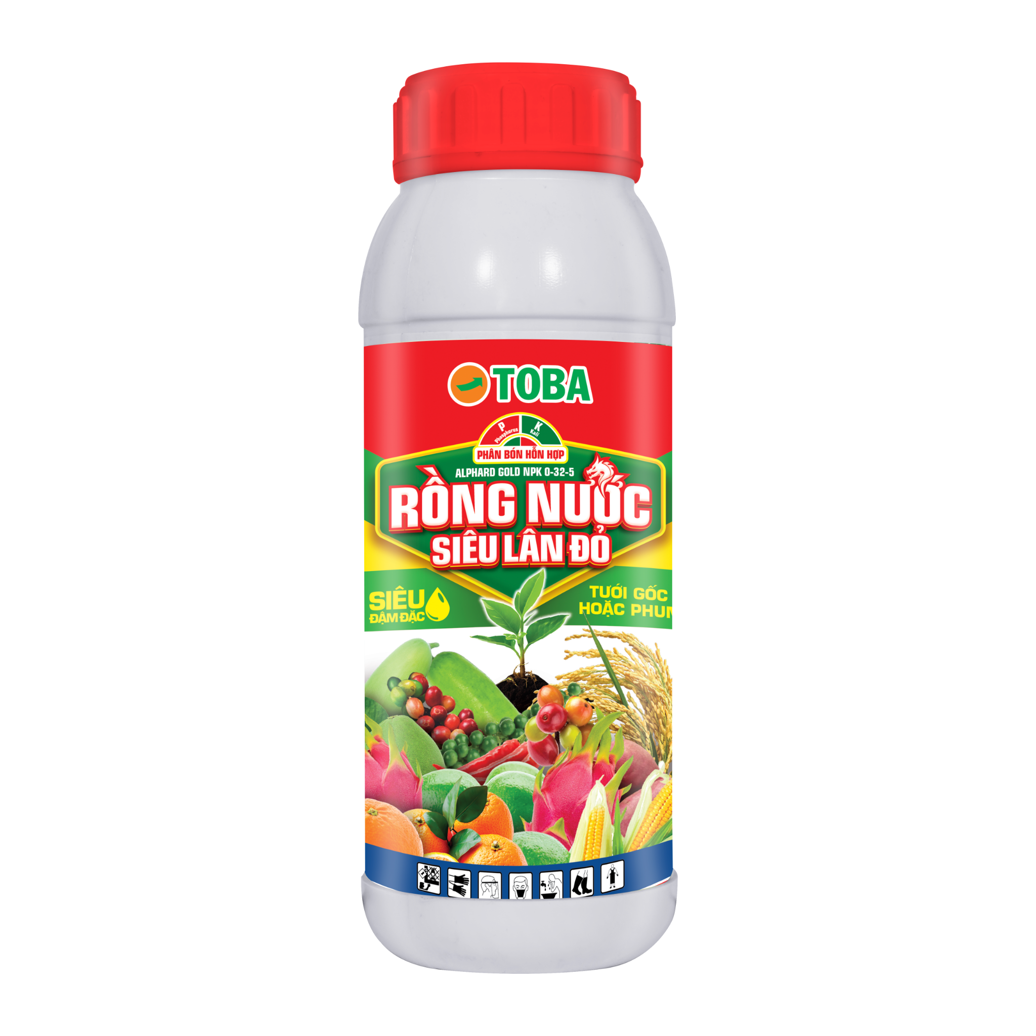 RỒNG NƯỚC - SIÊU LÂN ĐỎ - CHAI 1 LÍT - TBNNH26.17-NND-RN027