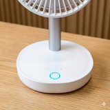  Quạt sạc tích điện để bàn Xiaomi JIPIN JP-F05 , có 5 cánh quạt , có ngăn chứa tinh dầu (gd) 