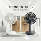  Quạt sạc tích điện để bàn Xiaomi JIPIN JP-F05 , có 5 cánh quạt , có ngăn chứa tinh dầu (gd) 