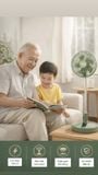  Quạt tích điện SEGI - Gấp gọn tiện lợi (cgd) 