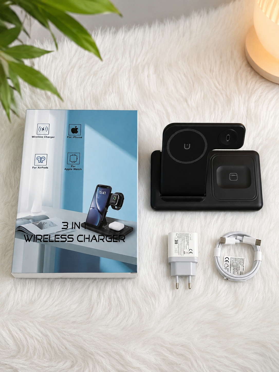  Cáp sạc không dây đa năng LUOATIP 3 IN 1 - gọn gàng và tiện lợi (cpkdd) 
