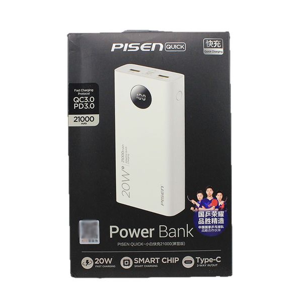  Sạc dự phòng sạc nhanh 22.5w 20.000mha Pisen chính hãng 