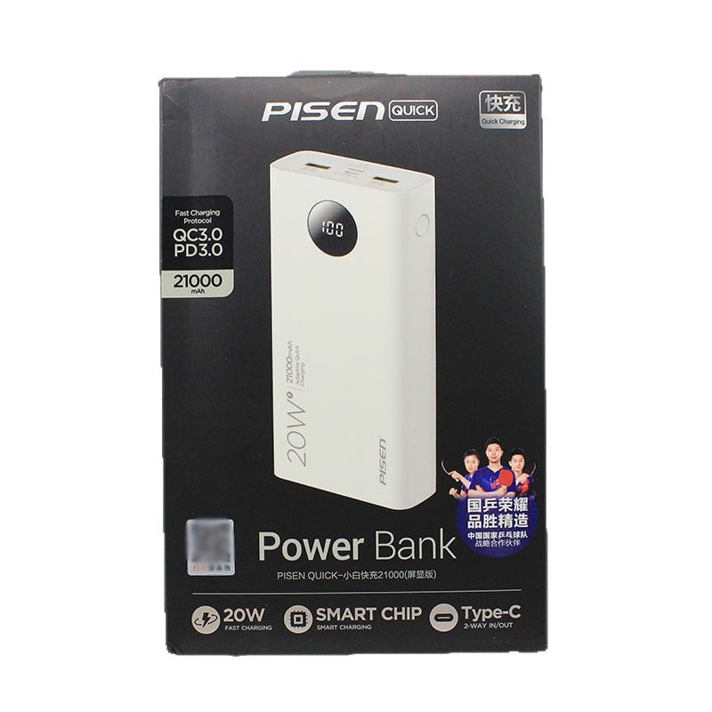  Sạc dự phòng sạc nhanh 22.5w 20.000mha Pisen chính hãng 