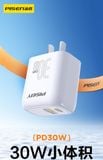  Cốc sạc nhanh thông minh 2 cổng GaN PD 30W Pisen chính hãng (1 Type C + 1 USB) 