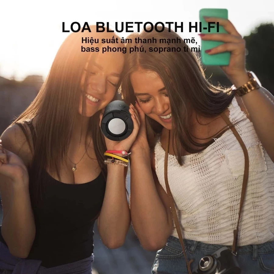  Loa Bluetooth Mini 1HORA BOC062 TWS 1500mAh Loa di động HIFI Stereo nhỏ không dây FM Thẻ SD USB (at) 