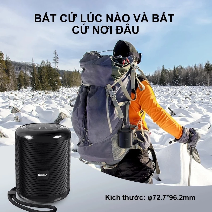  Loa Bluetooth Mini 1HORA BOC062 TWS 1500mAh Loa di động HIFI Stereo nhỏ không dây FM Thẻ SD USB (at) 