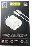  Bô sạc nhanh Type C - Lightning 20W GaN Pisen chính hãng 