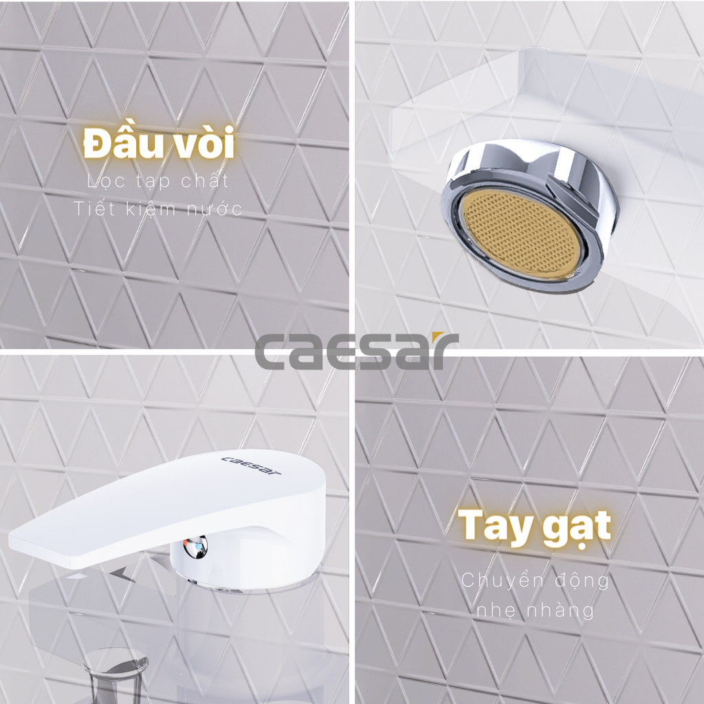 Sen tắm nóng lạnh CAESAR S393CW