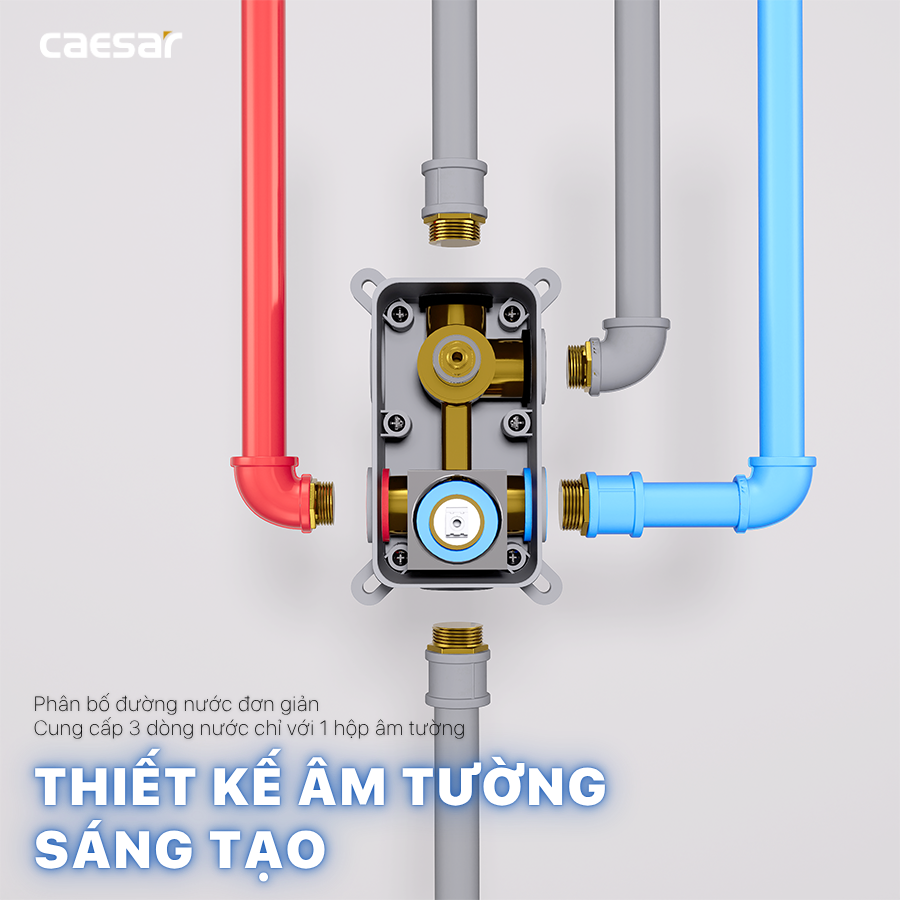 Sen tắm âm tường CAESAR BS659