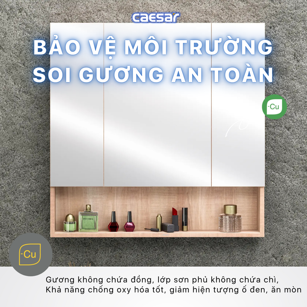 Tủ gương CAESAR EM1180W7V