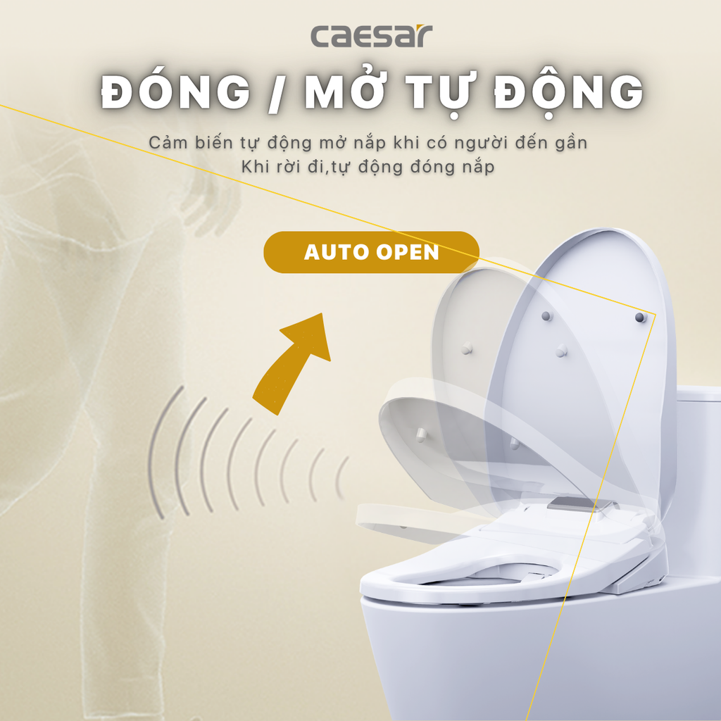 Nắp bàn cầu CAESAR TAF610H
