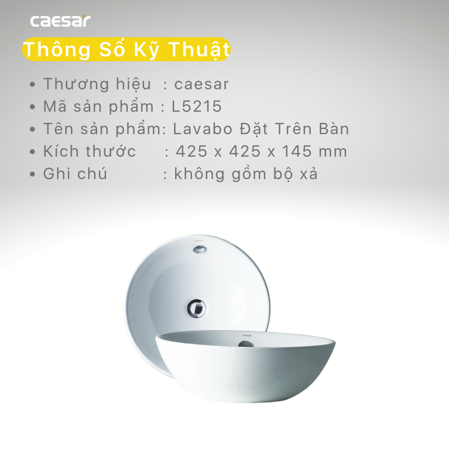 Bộ tủ chậu CAESAR L5215+EH46002AWV