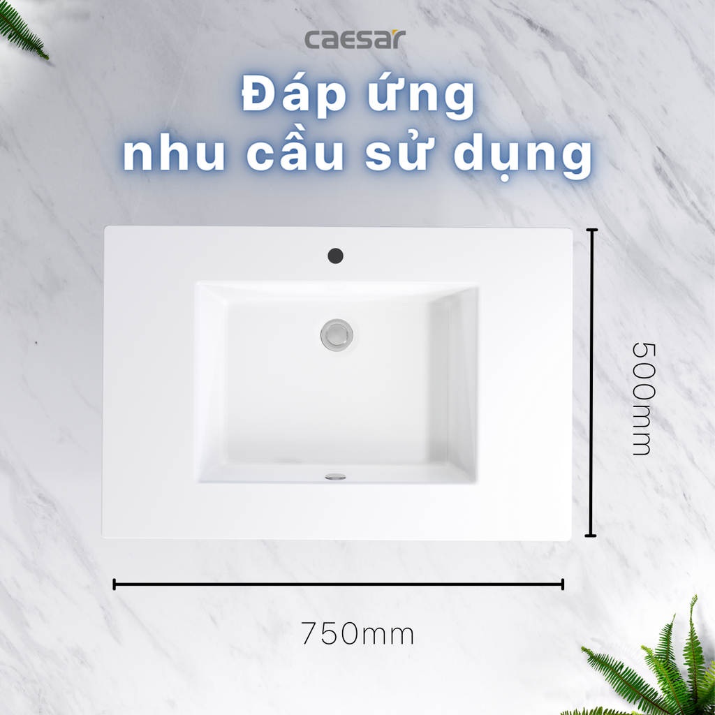 Bộ tủ chậu CAESAR LF5032+EH05032AWV