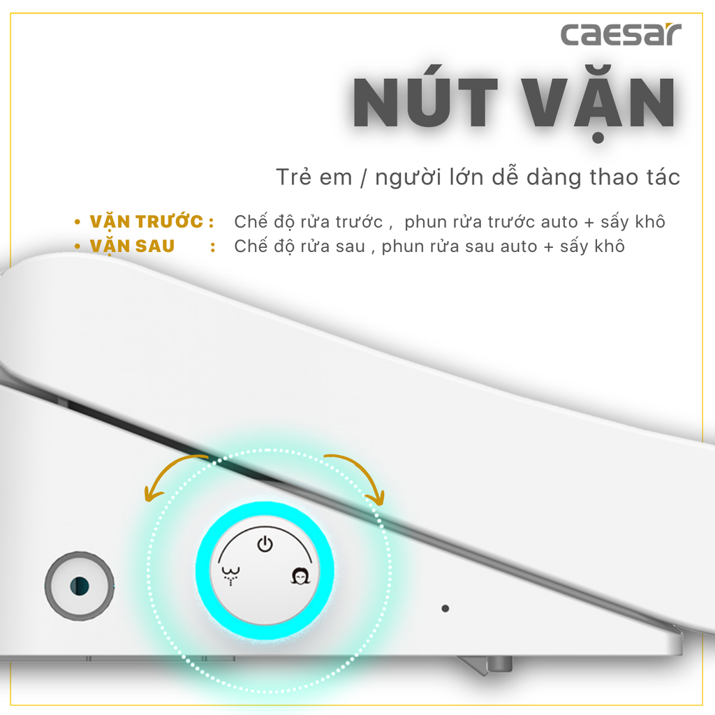 Nắp bàn cầu CAESAR TAF512H