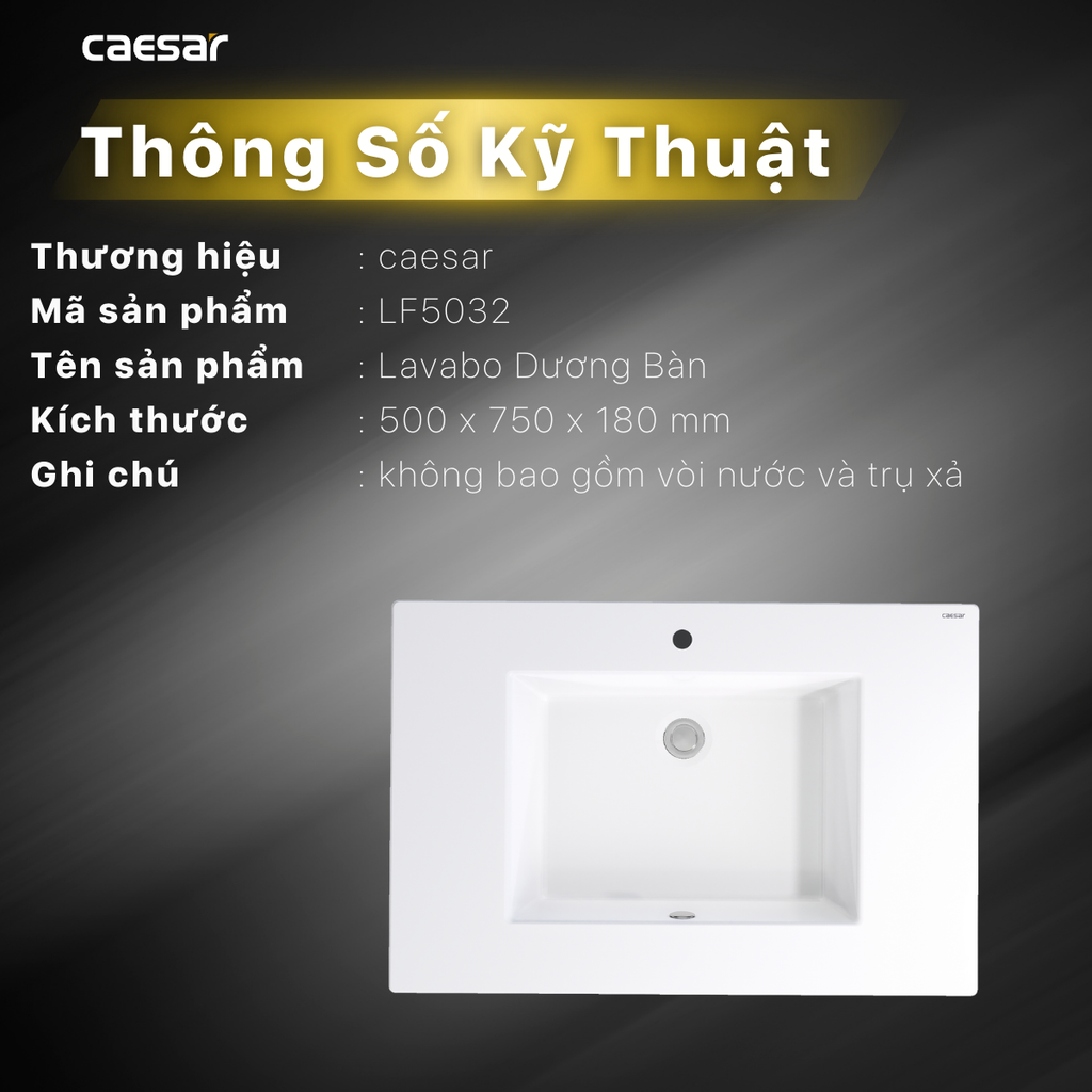 Bộ tủ chậu CAESAR LF5032+EH05032AWV