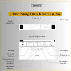 Bàn cầu điện tử CAESAR CA1380H