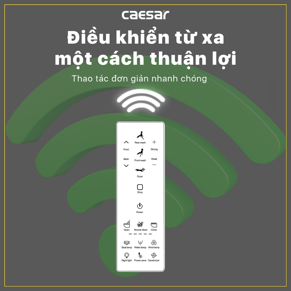 Nắp bàn cầu CAESAR TAF512H