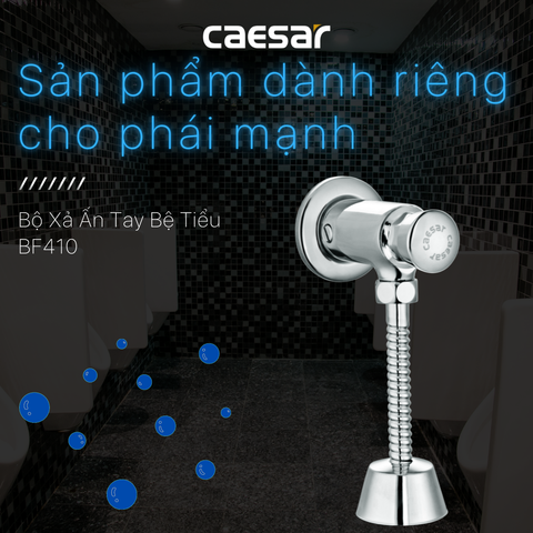 Van xả tiểu nhấn CAESAR BF410
