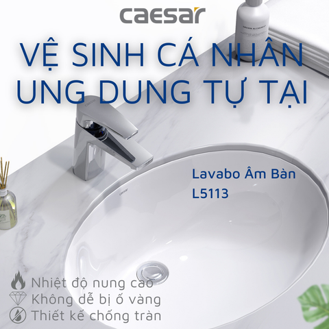 Chậu rửa âm bàn CAESAR L5113