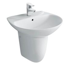 Chậu rửa treo tường INAX L-289VFC+Chân chậu ngắn INAX L-288VC