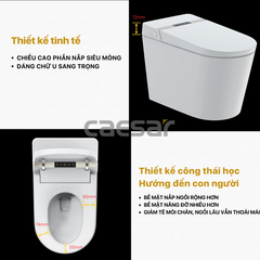 Bàn cầu điện tử CAESAR CA1389H