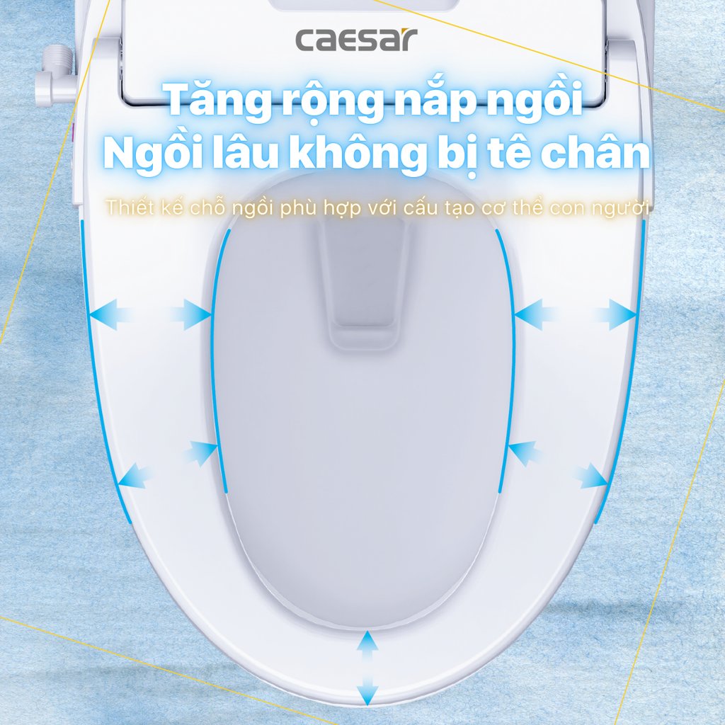 Nắp bàn cầu CAESAR TAF610H