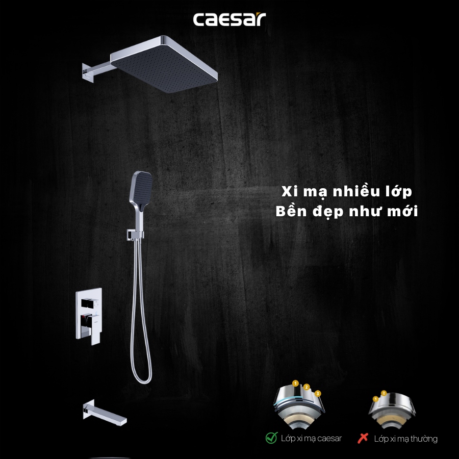 Sen tắm âm tường CAESAR BS659