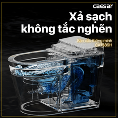 Bàn cầu điện tử CAESAR CA1389H