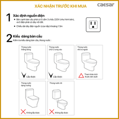 Nắp bàn cầu CAESAR TAF610H