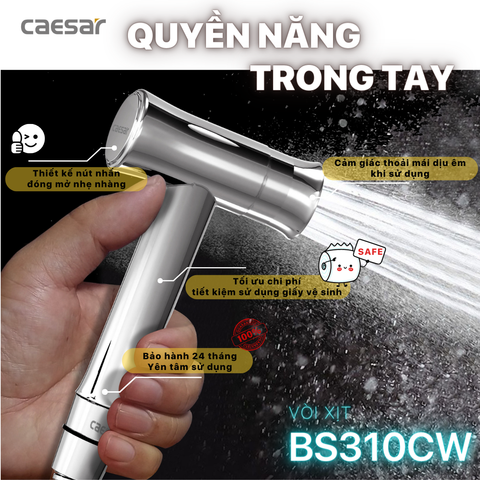Vòi xịt INOX CAESAR BS310CW