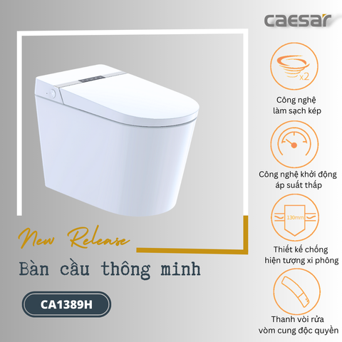 Bàn cầu điện tử CAESAR CA1389H