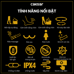 Bàn cầu điện tử CAESAR CA1389H