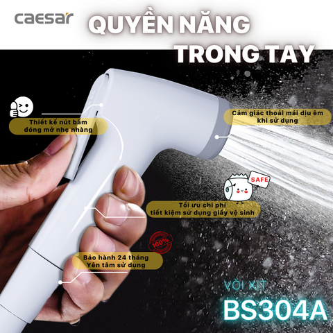 Vòi xịt nhựa CAESAR BS304
