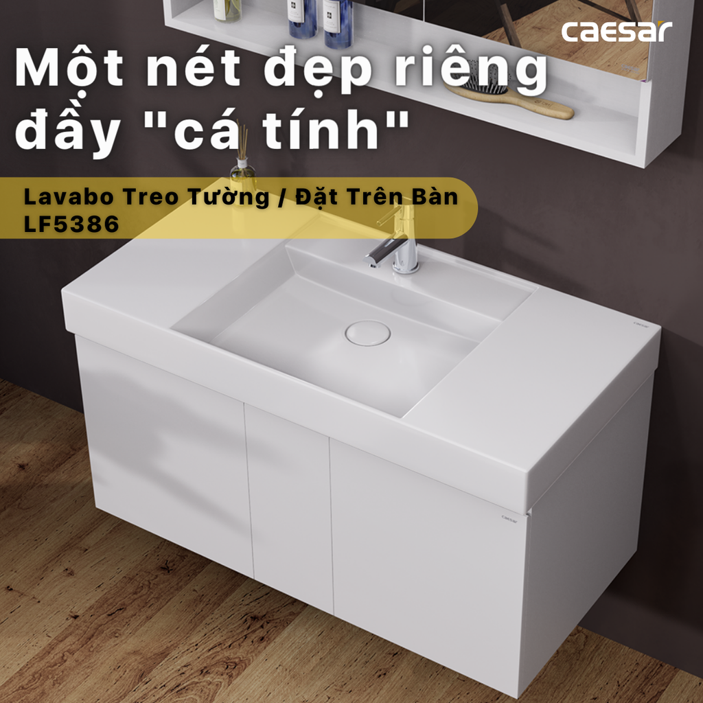 Bộ tủ chậu CAESAR LF5386+EH05386DWV