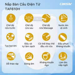 Nắp bàn cầu CAESAR TAF610H