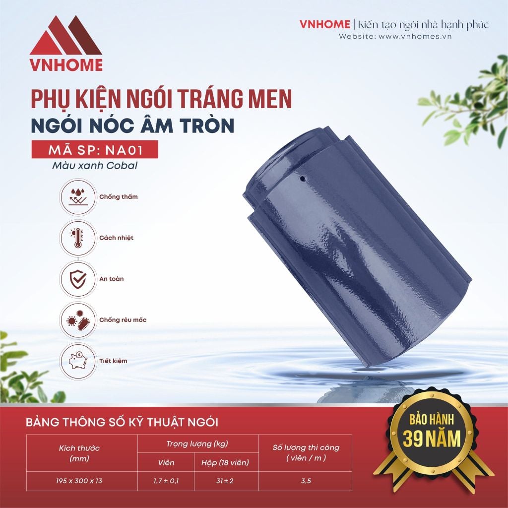 Ngói sóng tráng men VNHOME FUJISU