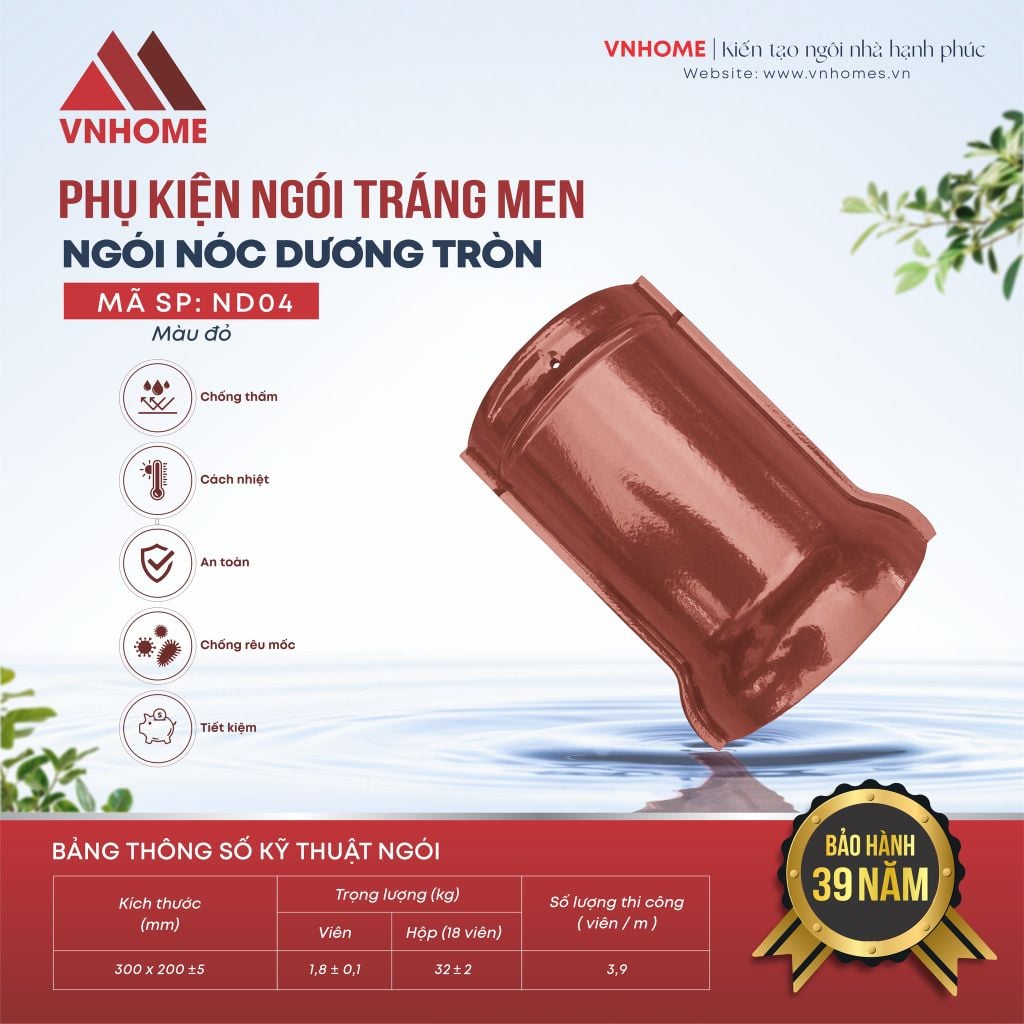 Ngói sóng tráng men VNHOME FUJISU